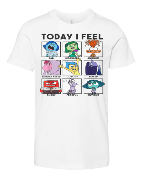 Disney Pixar Inside Out 2 Today I Feel Premium Youth T Shirt