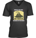 Dont Tread On Me 1776 Home Of Free V Neck T Shirt