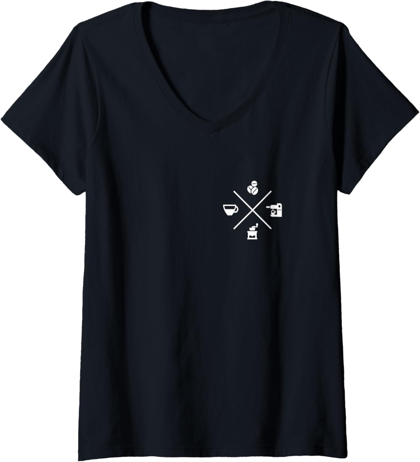 Womens Barista Coffee Espresso Cappuccino Coffee Maker V-Neck
