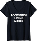 Womens Lockstitch Lining Maker V-Neck