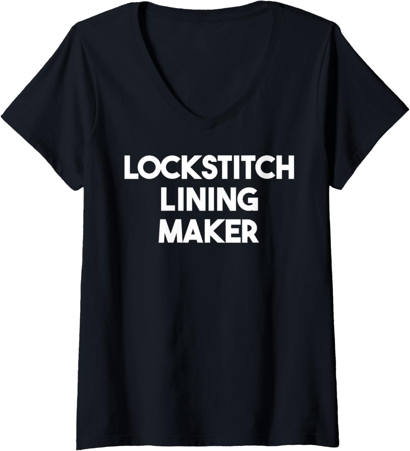 Womens Lockstitch Lining Maker V-Neck