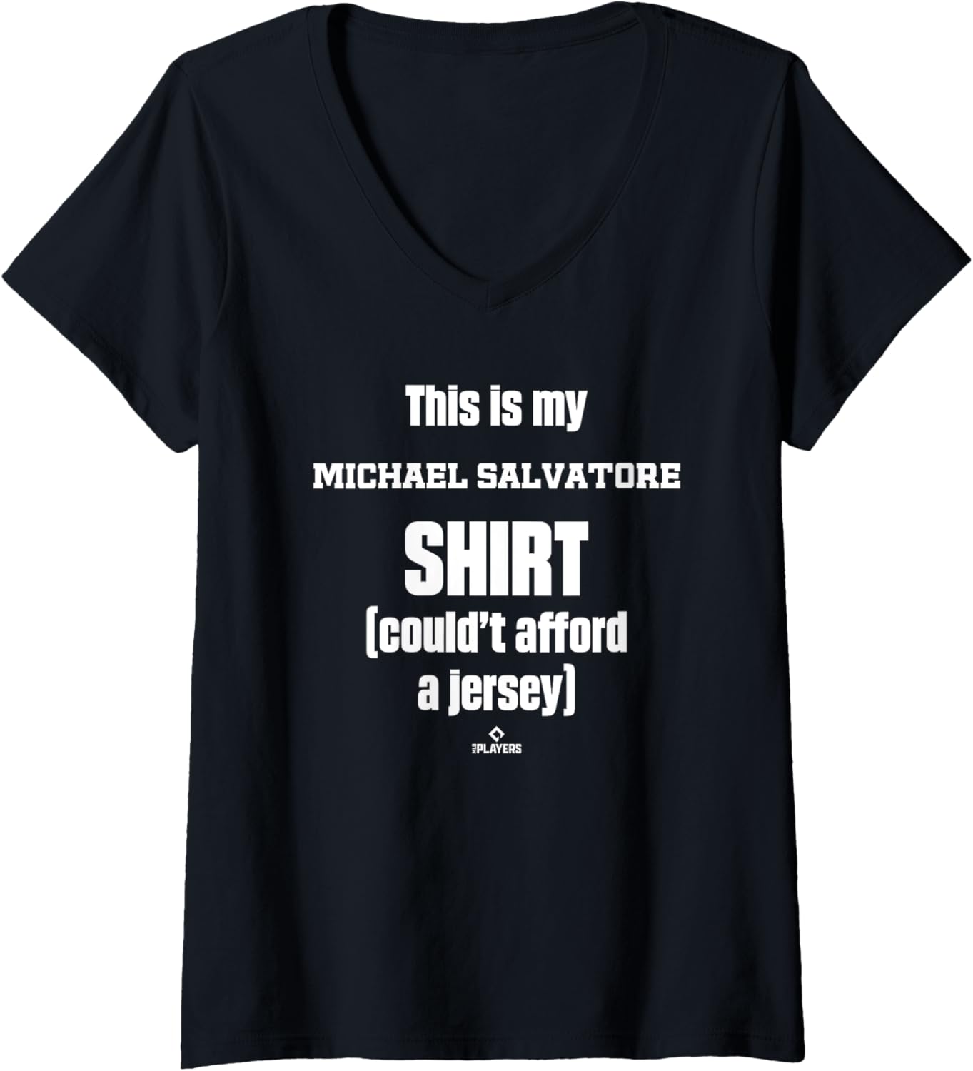 Womens This Is My Shirt Michael Salvatore Prospect Baseball Fan V-Neck