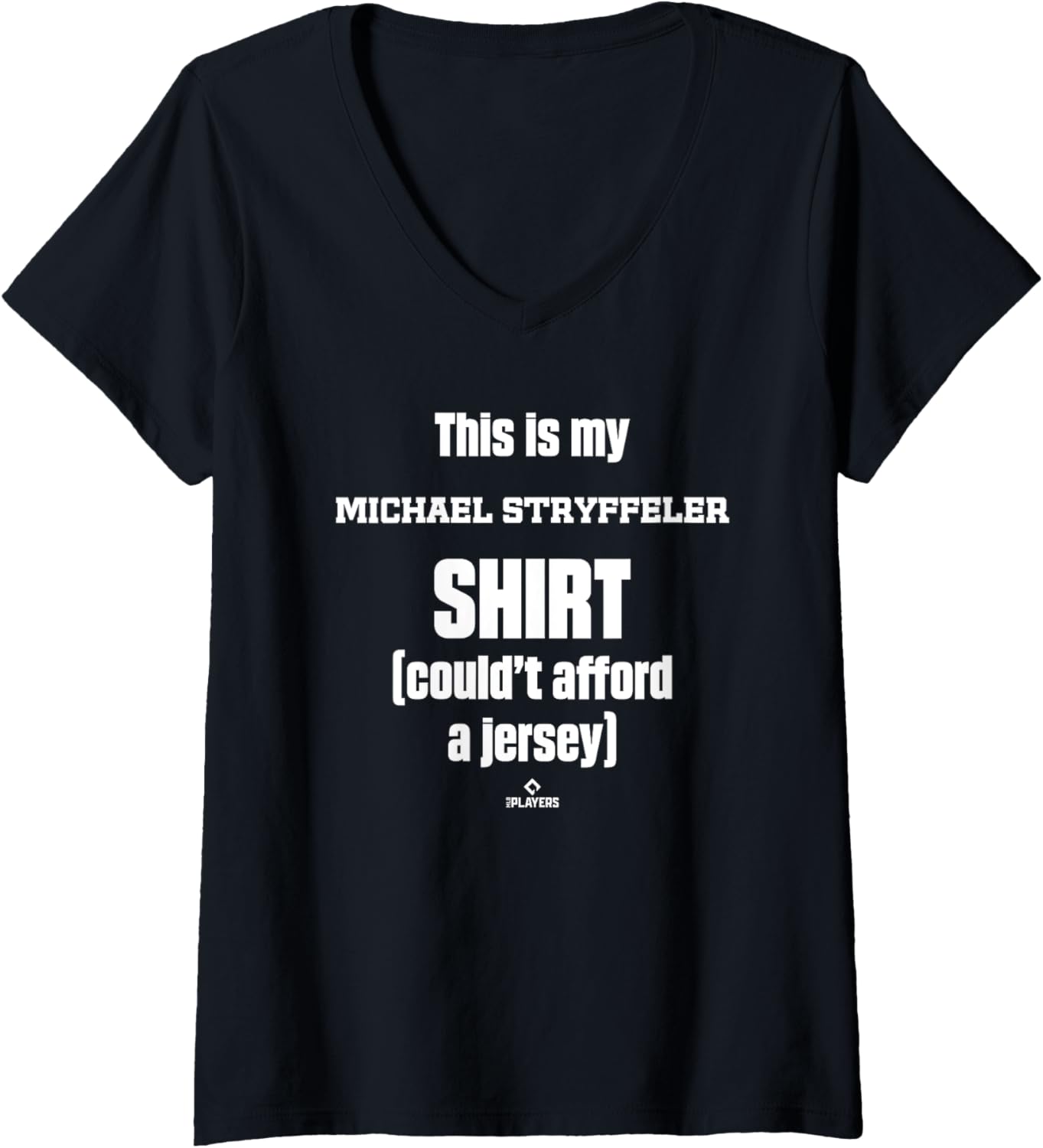 Womens This Is My Shirt Michael Stryffeler Prospect Baseball Fan V-Neck