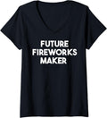 Womens Future Fireworks Maker V-Neck