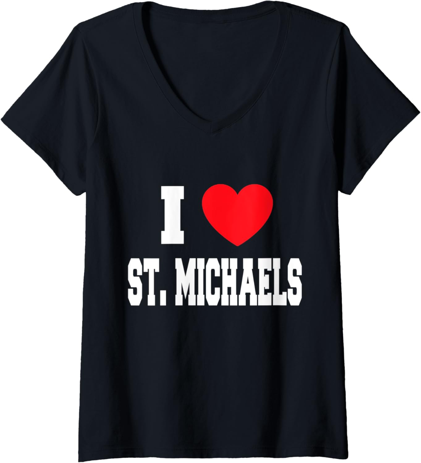 Womens I Love St. Michaels V-Neck