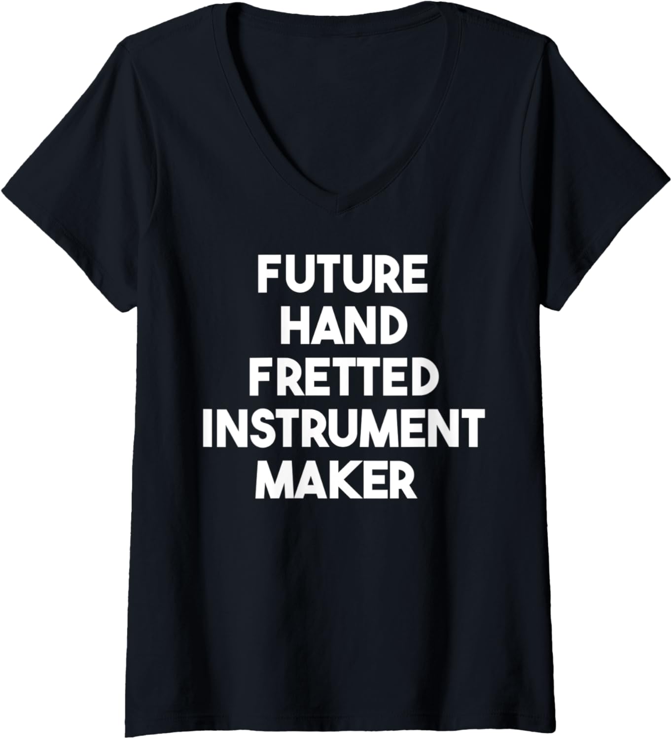 Womens Future Hand Fretted Instrument Maker V-Neck