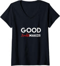 Womens Good Troublemaker V-Neck