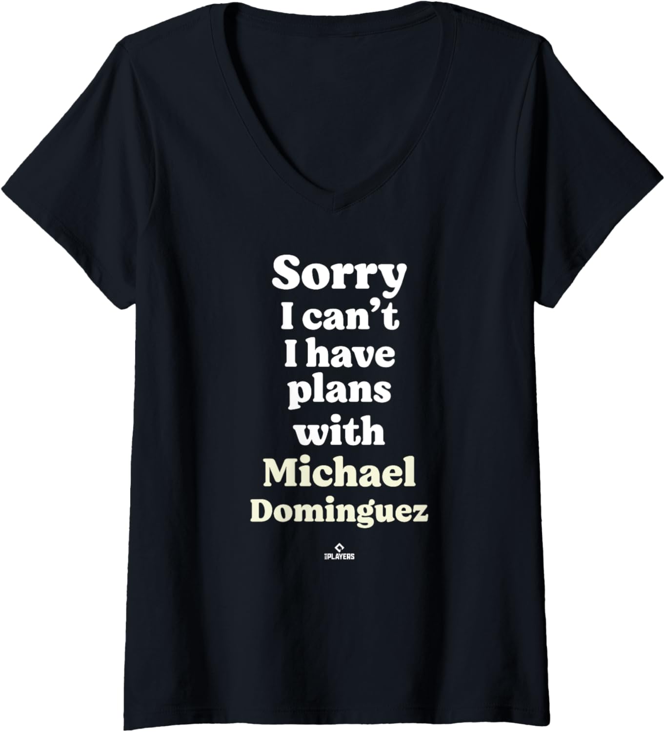 Womens Michael Dominguez Prospect Baseball Fan Gear V-Neck
