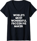 Womens World's Most Wonderful Frozen Pie Maker V-Neck