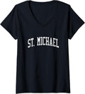 St. Michael AK Vintage Athletic Sports JS02 V-Neck