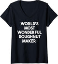 Womens World's Most Wonderful Doughnut Maker V-Neck