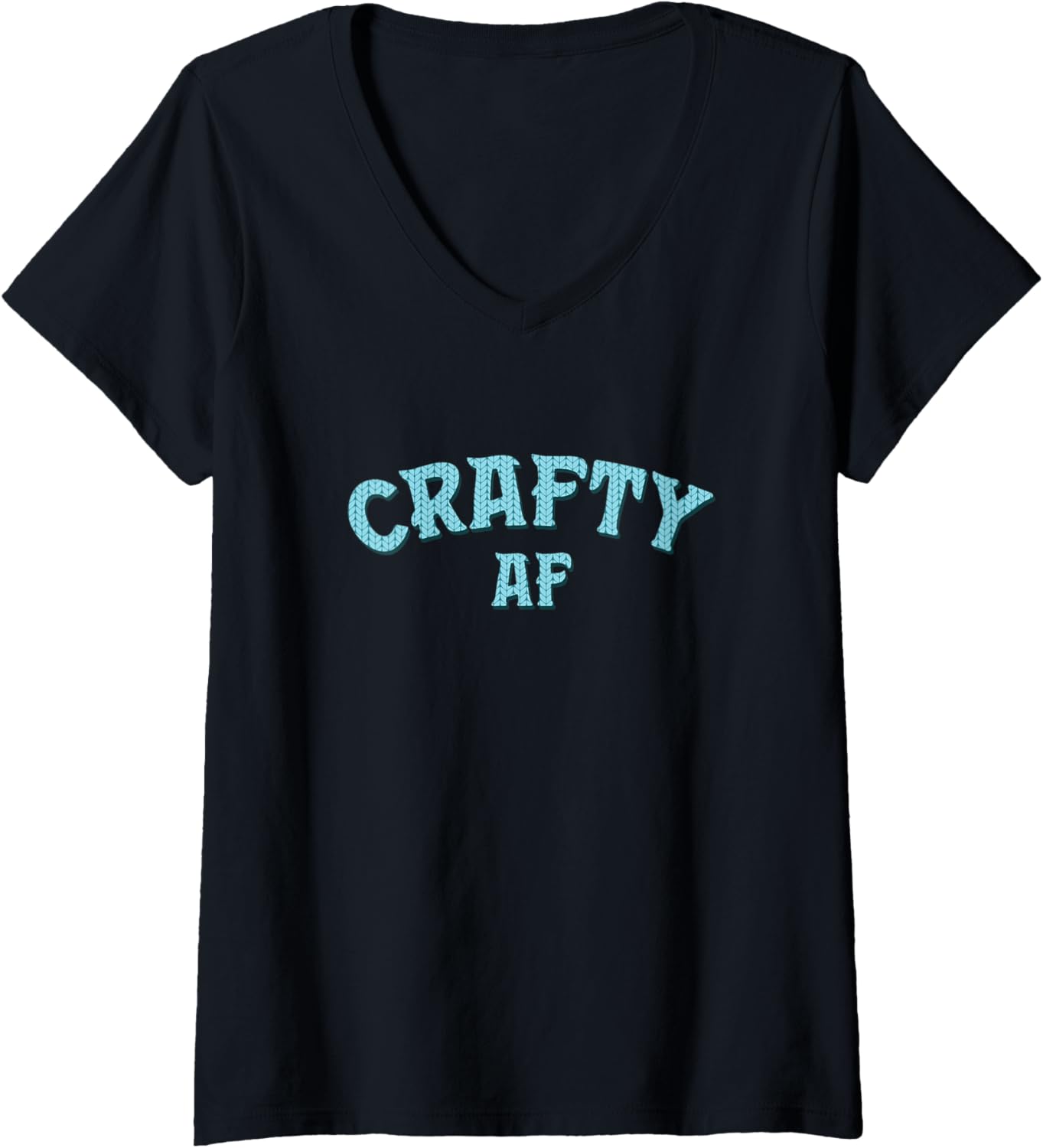 Womens funny women's crochet gift for crafters crocheters, makers V-Neck
