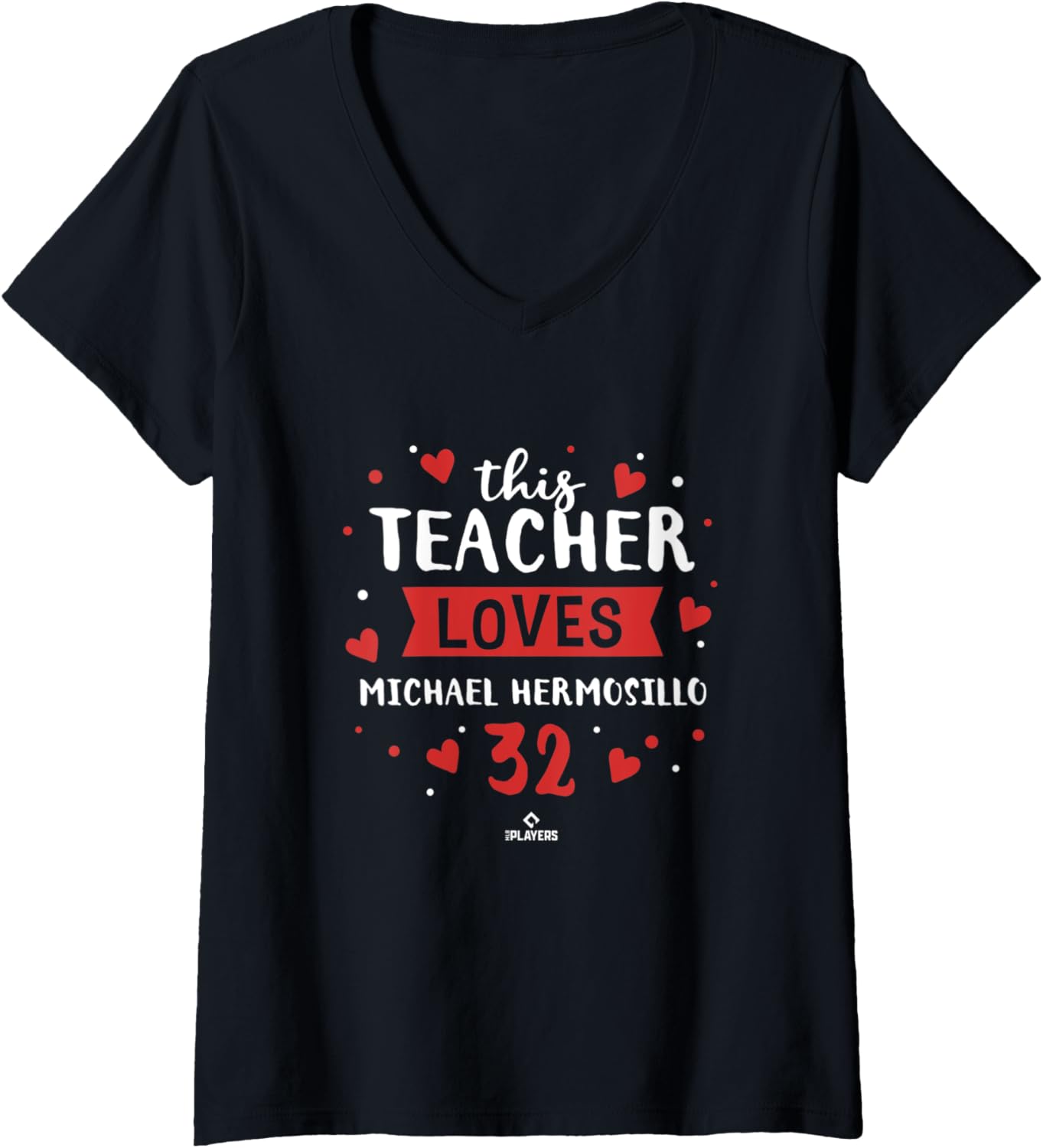 Womens This Teacher Loves Michael Hermosillo Chicago V-Neck