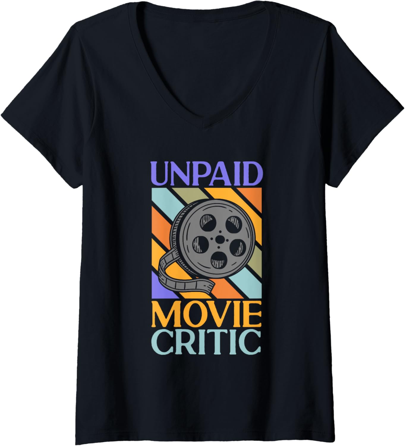 Womens Film Director Cinema Filmmaker Unpaid Movie Critic V-Neck