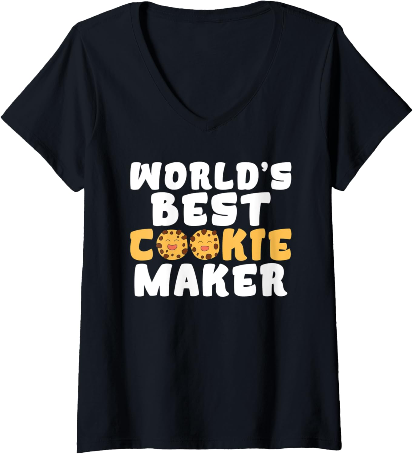 Womens Worlds best Cookie Maker V-Neck