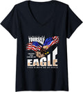 Womens Always Be Yourself Unless You Can Be An Eagle American Wings V-Neck