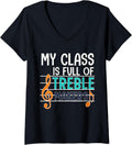 Womens My Class Is Full Of Treble Makers Tshirt V-Neck