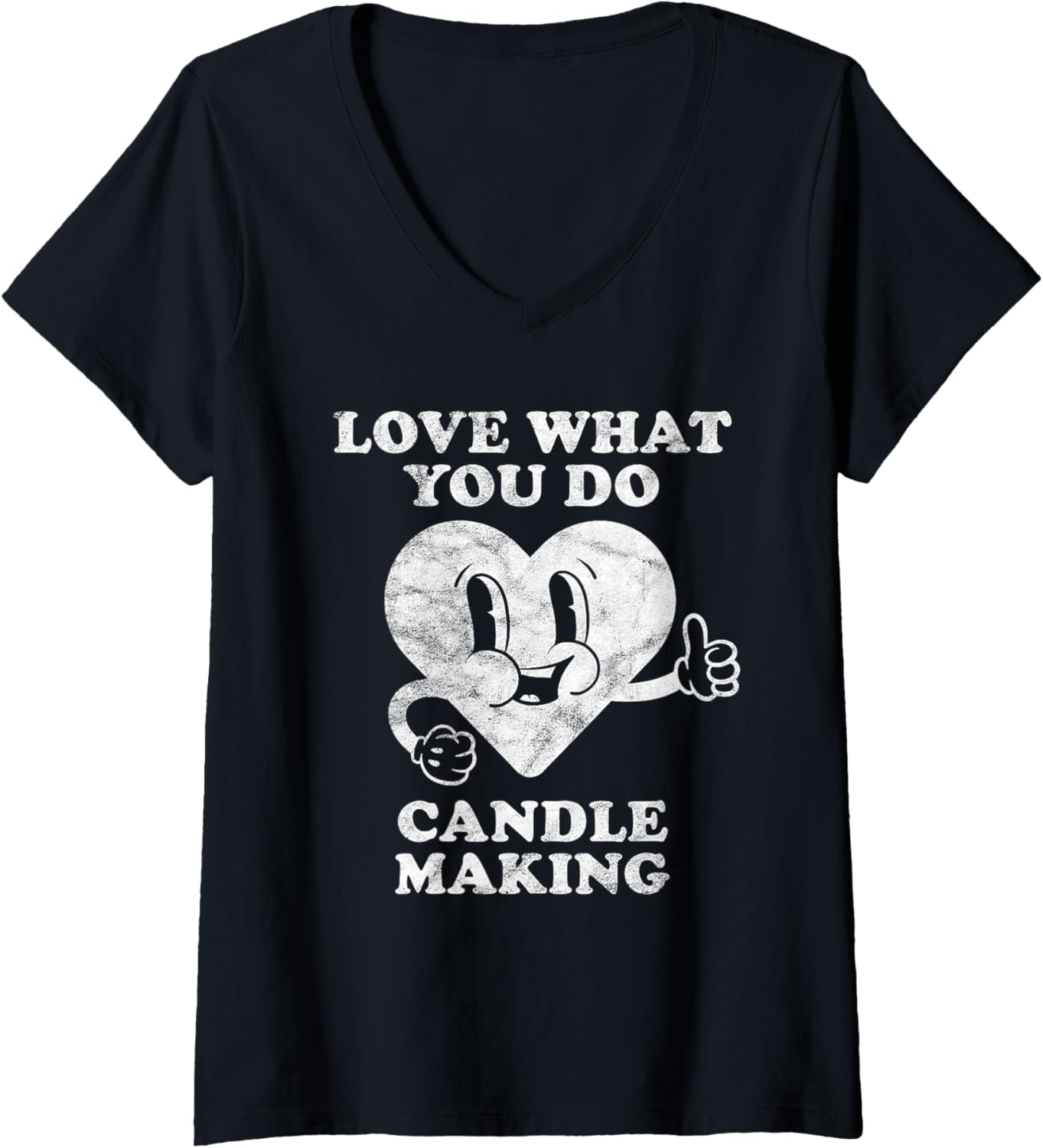 Retro Vintage Candle Making or Candle Maker Lover V-Neck