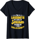 Womens Locksmith Key Maker Lock Picker Locksmithing Sarcasm V-Neck