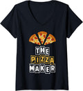 Womens Funny The Pizza Maker Pizza Making Pizza Makers V-Neck
