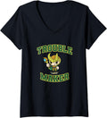 Marvel Comics Retro Classic Trouble Maker Loki Chibi Shot V-Neck