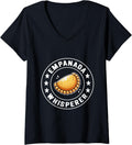 Womens Empanada Maker Latin Mexican Food V-Neck