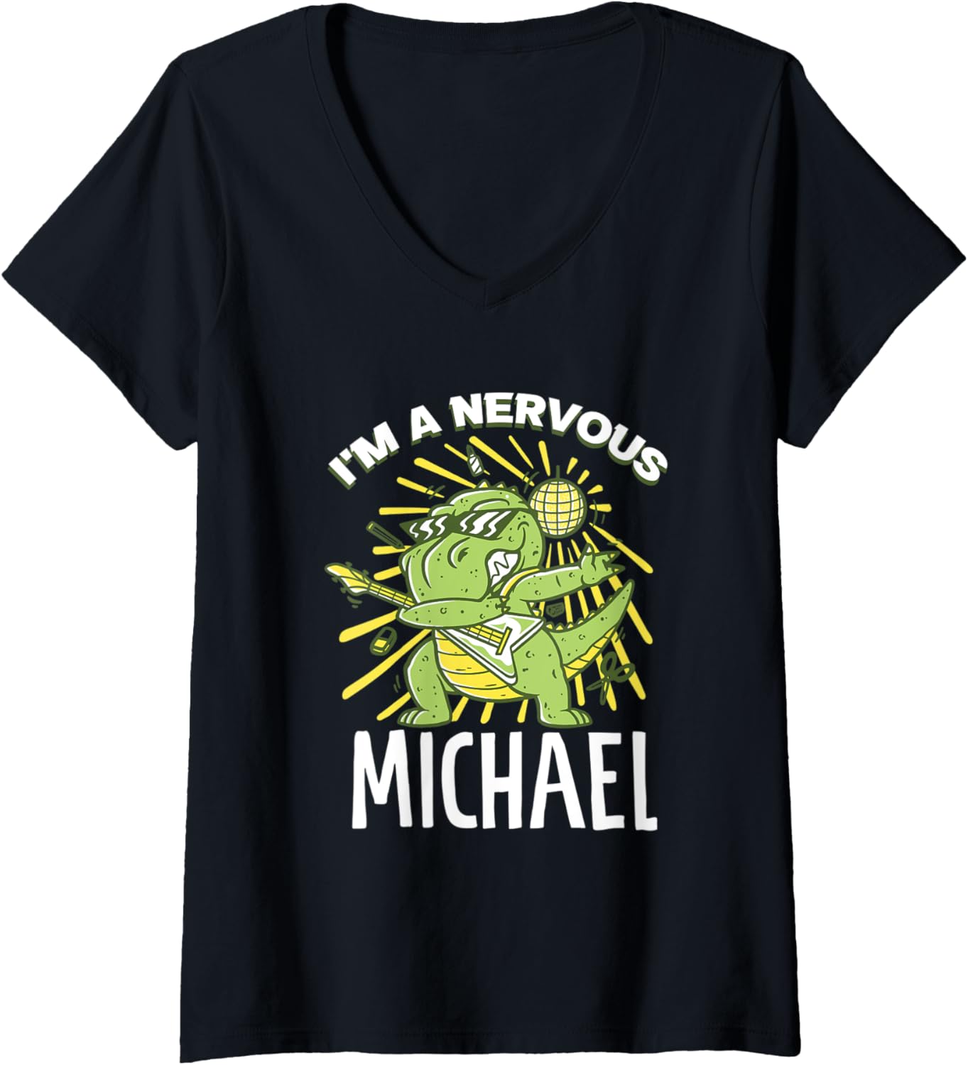 Womens I am nervous Michael V-Neck