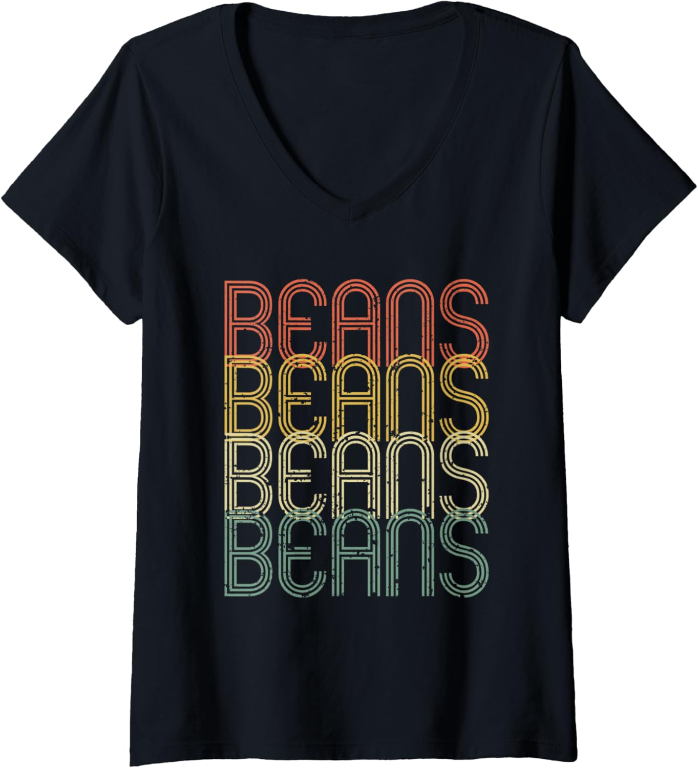 Womens Barista Retro Coffee Beans Vintage Coffeemaker Barista Gift V-Neck