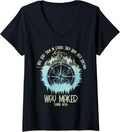 Womens Spiritual Way Maker Bible Verse Christian Faith Way Maker V-Neck