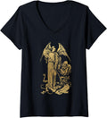 Womens Saint Michael the Archangel V-Neck