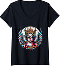 Womens Gangsta Archangel Michael Costume Saint Michael V-Neck