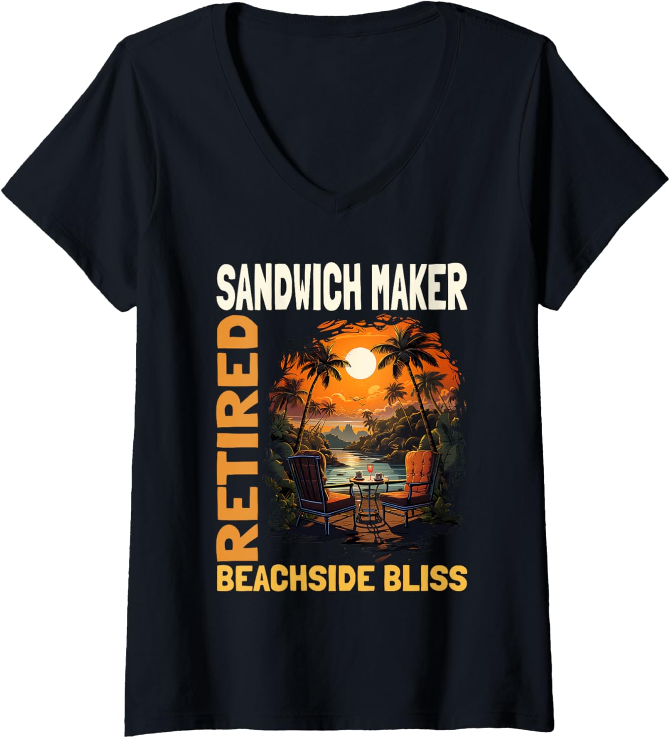 Retired Sandwich Maker - Funny Retirement V-Neck