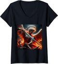 Womens The Reckoning of Saint Michael V-Neck