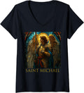Saint Michael the Archangel V-Neck