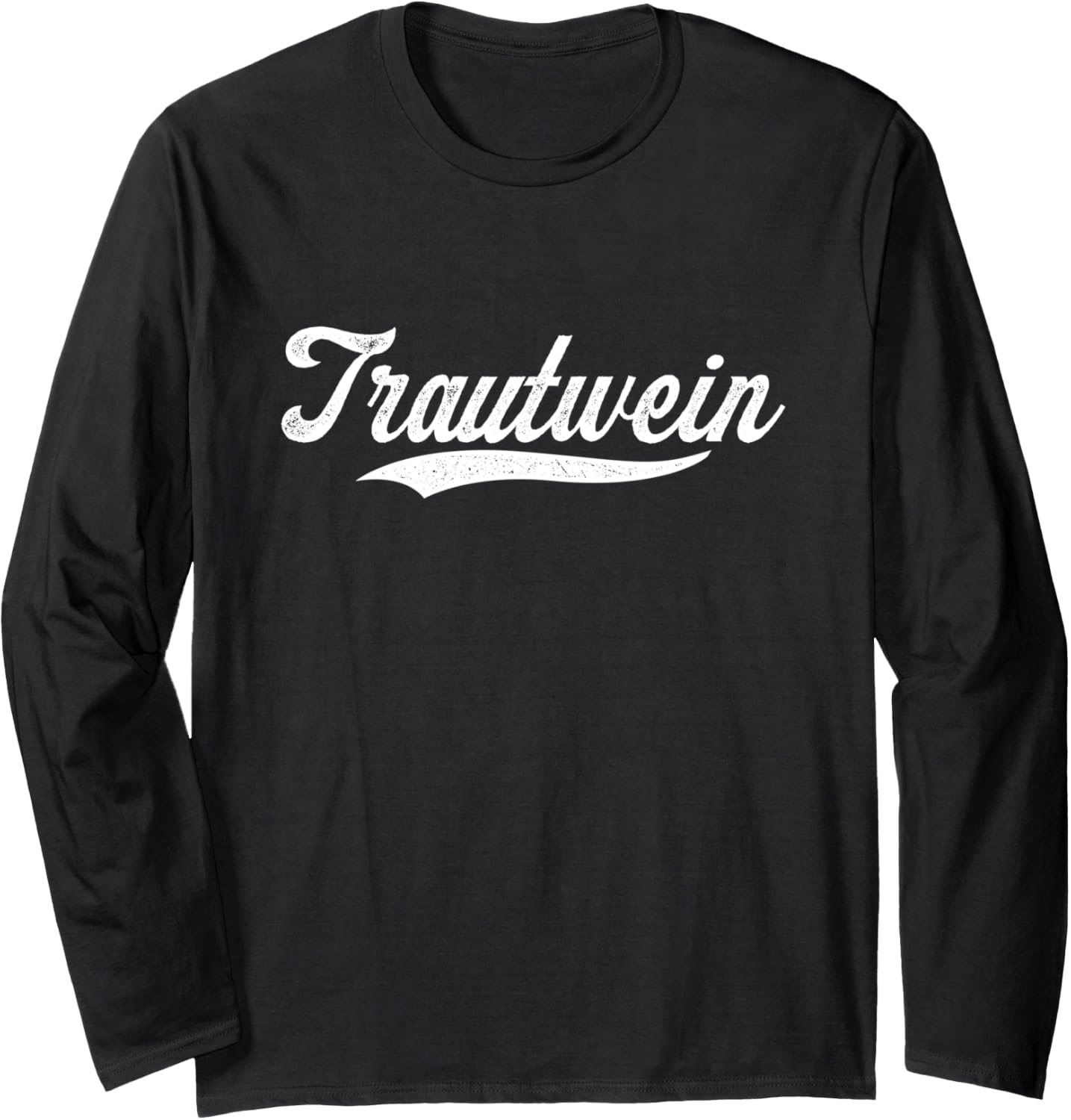 Distressed Script Michael Trautwein Prospect Baseball Fan Long Sleeve