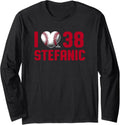 I Heart Baseball Michael Stefanic Los Angeles Baseball MLBPA Long Sleeve