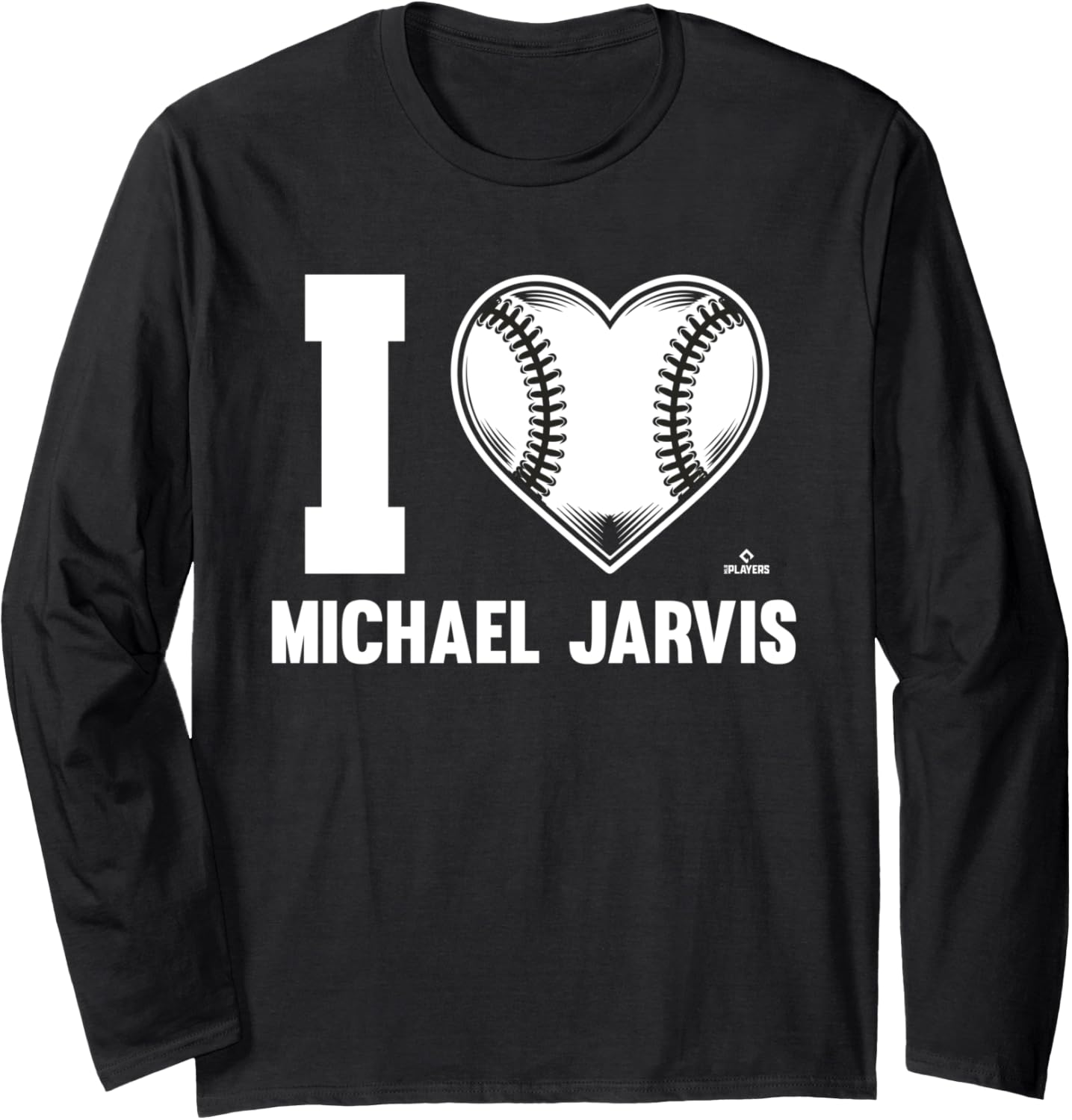 I Heart Michael Jarvis Prospect Baseball Fan Gear Long Sleeve
