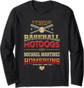 Baseball, Hotdogs and Michael Martinez Prospect Baseball Fan Long Sleeve