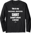 This Is My Shirt Michael Brewer Prospect Baseball Fan Gear Long Sleeve
