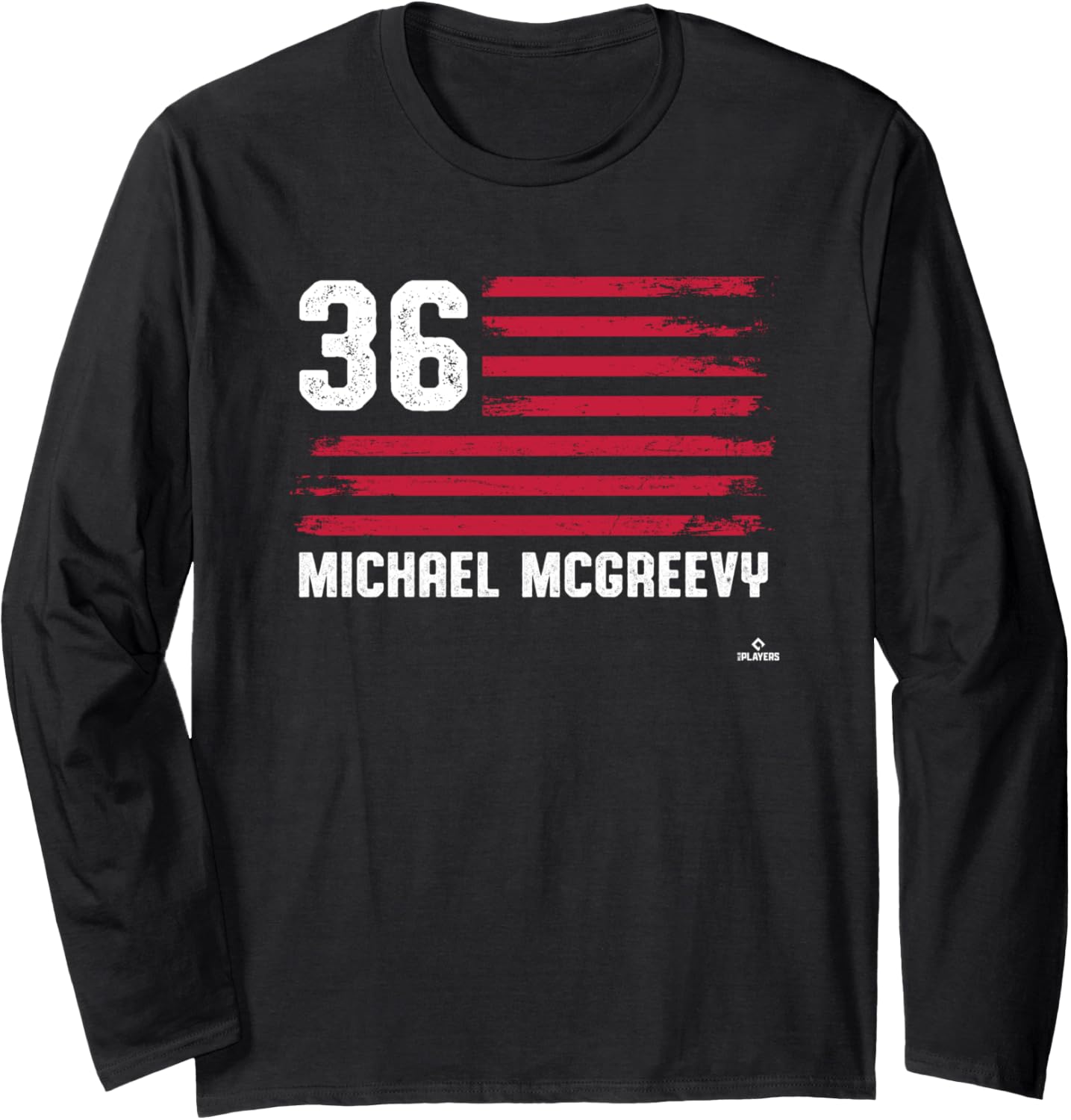 Flag Stripes Michael McGreevy St Louis Baseball MLBPA Long Sleeve