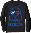 american eagle shirts for men boys eagle american flag shirt Long Sleeve