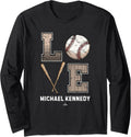 Baseball Love Michael Kennedy Prospect Baseball Fan Gear Long Sleeve