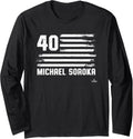 Flag Stripes Michael Soroka Chicago Baseball MLBPA Long Sleeve