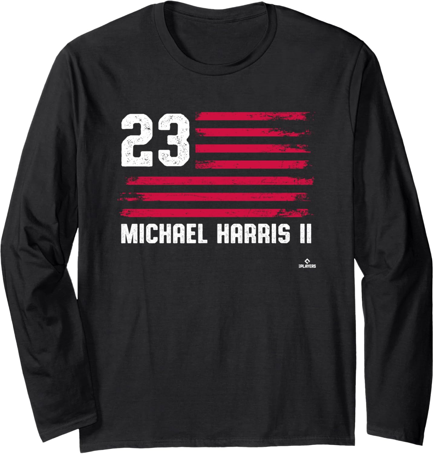 Flag Stripes Michael Harris II Atlanta Baseball MLBPA Long Sleeve
