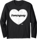 Distressed Heart Michael Dominguez Prospect Baseball Fan Long Sleeve
