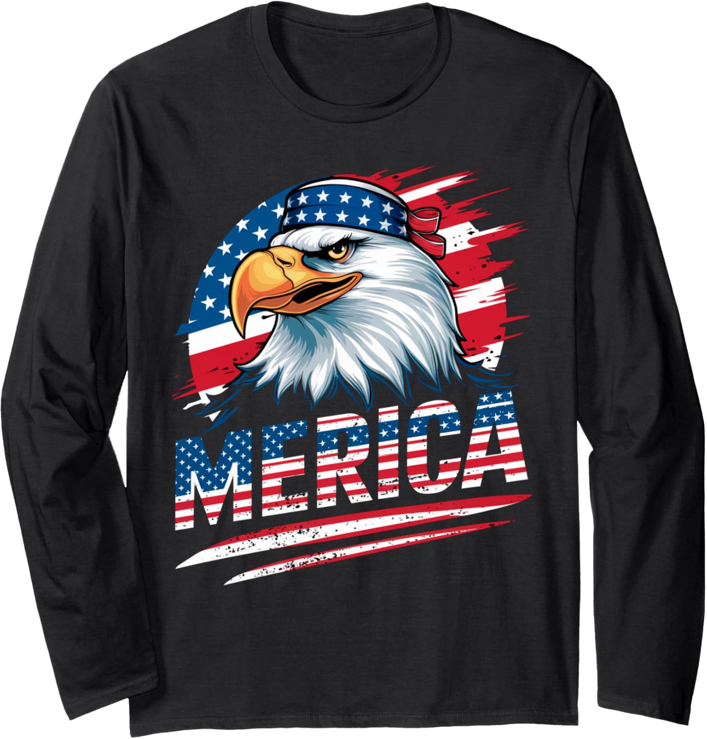 4th July American Pride American Eagle Symbol of Freedom Long Sleeve
