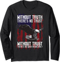 Eagle with American flag Long Sleeve