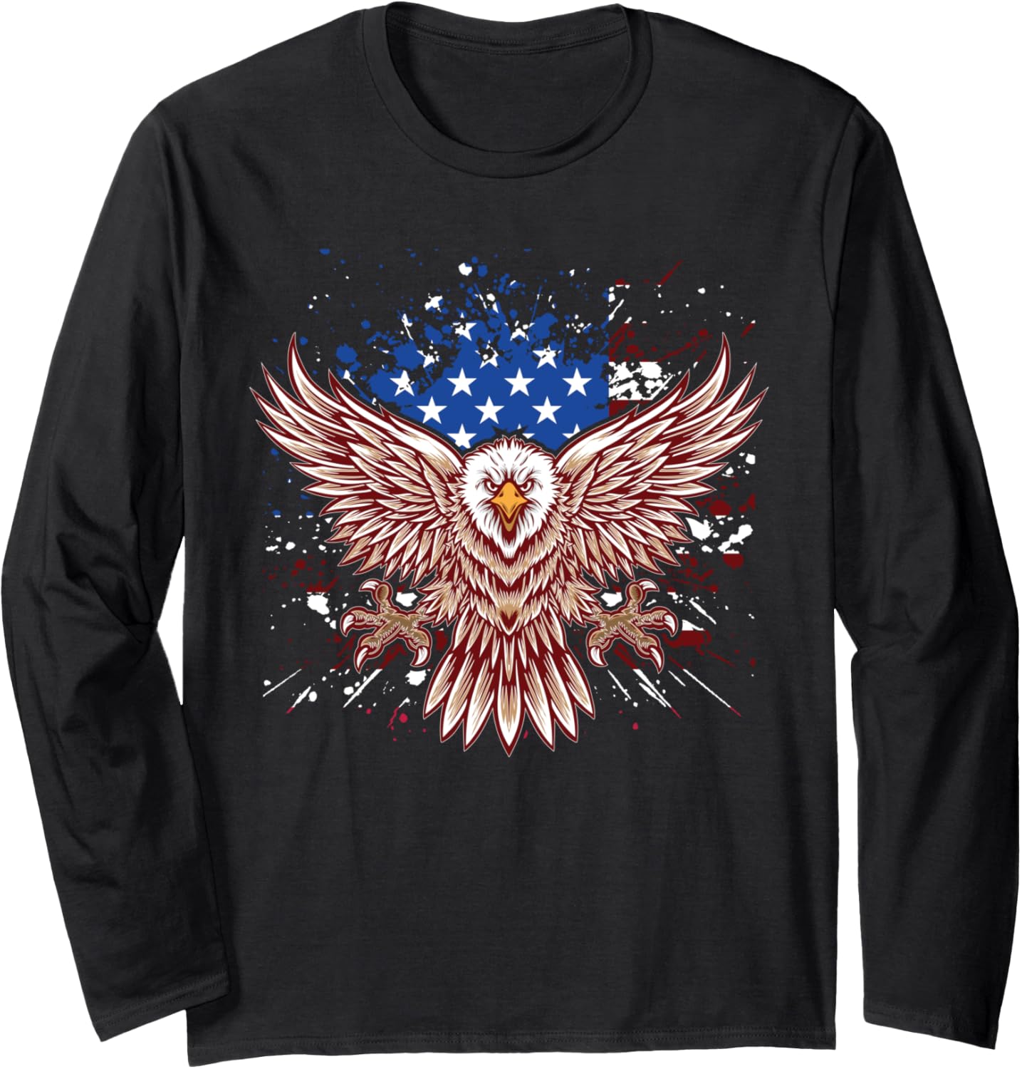 Eagle American Flag, Eagle Patriotic Long Sleeve