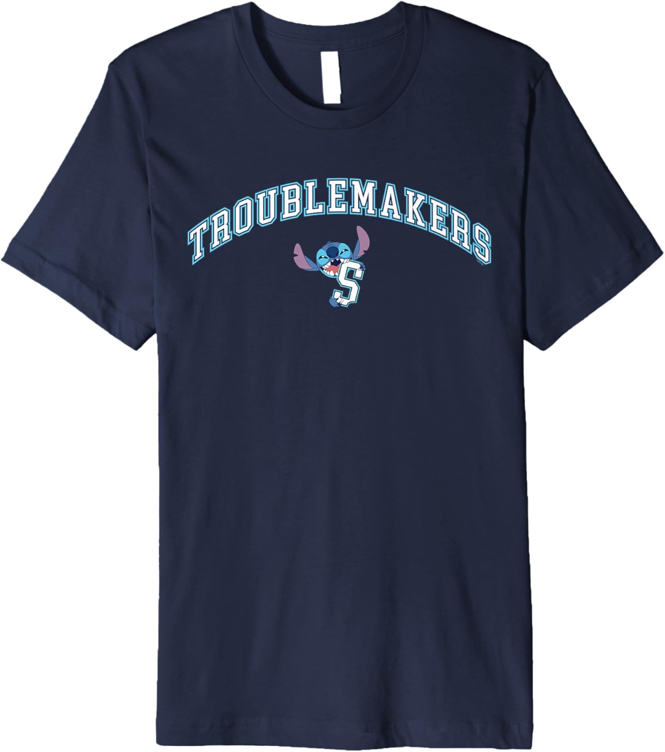 Disney Lilo & Stitch Troublemakers \u201CS\u201D Collegiate Team Sport Premium