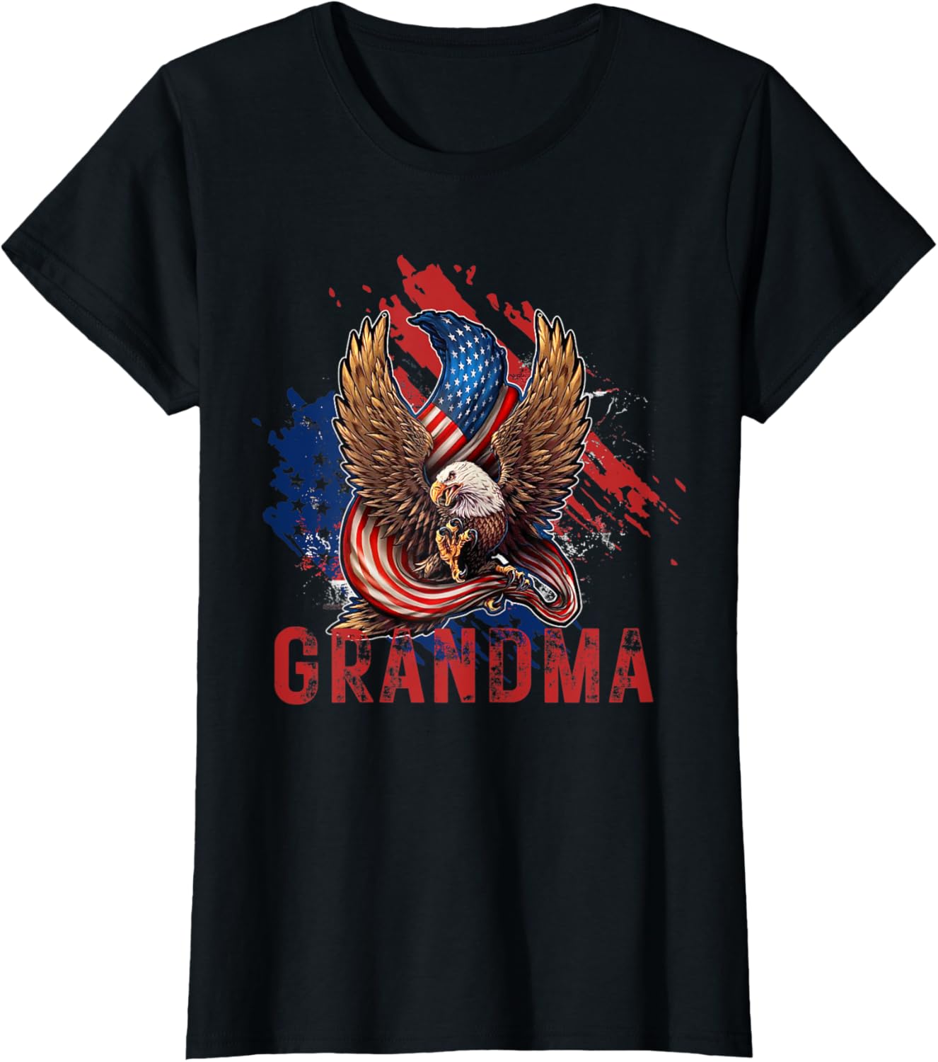 Womens 4th of July Patriotic America - USA American Eagle Grandma